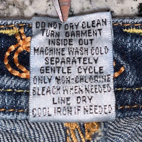 Cache Gold Embellished Contoured Jeans Sz 6 - Picture 8 of 9